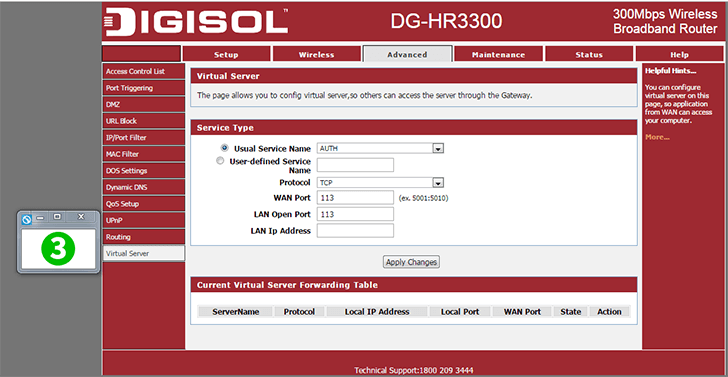 Digisol DG-HR3300 Step 3